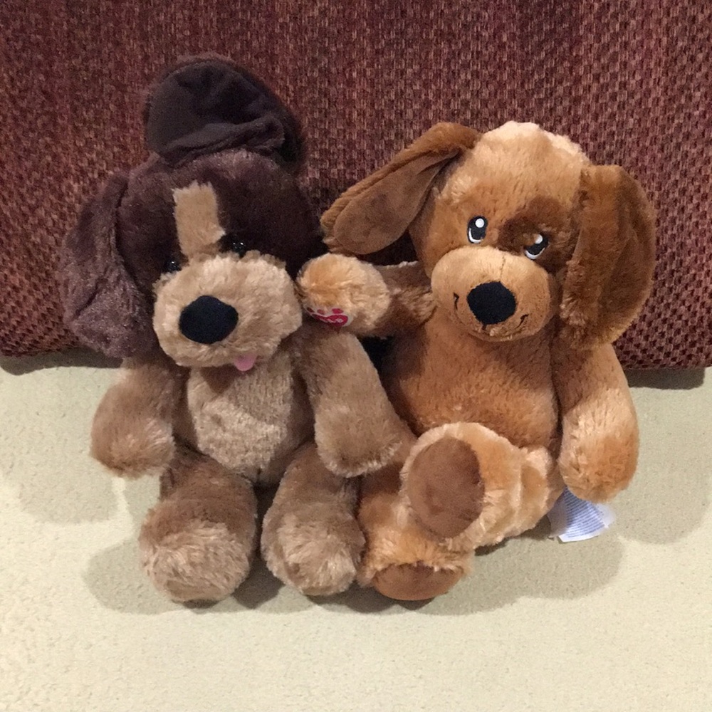 Plush Dog Toy Set - Brown and Tan - Picture 3 of 8